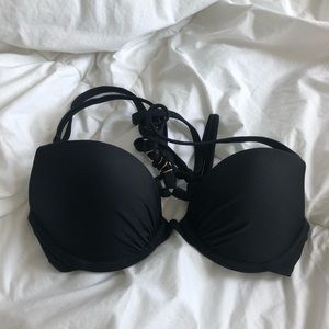 Aerie black bikini top